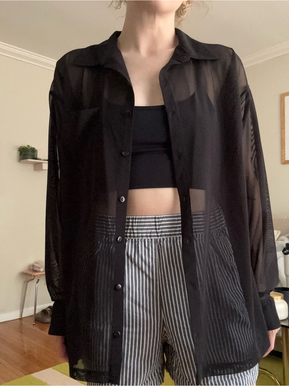 Sheer blouse